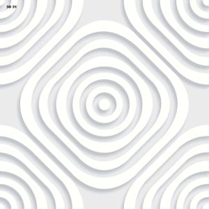 Sang trọng màu đen 600x600mm 9mm Độ dày 3d-27 bề mặt bóng 9mm gạch sứ mới 3D kỹ thuật số tráng men đánh bóng gạch đường cong mô hình - Product Image 5