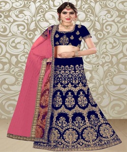Lehenga Choli de créateur indien exclusif brodé coloré avec chemisier vêtements traditionnels personnalisés vêtements en gros - Product Image 2