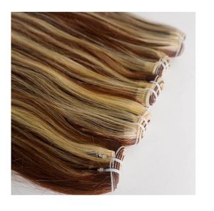 Wholesale double drawn virgin human hair weft piano color hair piece from Vietnam - Product Image 6