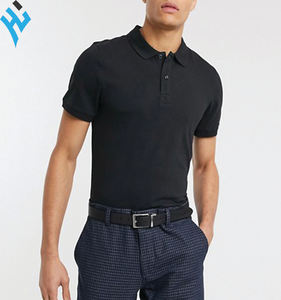 2025 nouvelle vente en gros dernier style personnalisé décontracté à la mode prix usine plaine séchage rapide polos pour hommes - Product Image 2