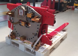 ที่หนีบส้อมหมุนได้360องศาตัวยึดรถยกรถเข็นไฮดรอลิก2ตัวรองรับ2600กก. รองรับมาตรฐาน ISO - Product Image 5