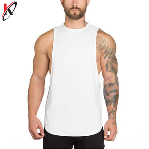 Venta al por mayor 2025 verano hombres llano moda hombres Casual Tank Top sin mangas cuello redondo Slim Chaleco de talla grande - Product Image 5