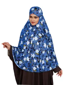 Phụ Nữ Cầu Nguyện Hồi Giáo In Khăn Choàng Hijab Dài 2021 Kiểu Dáng