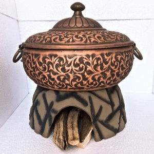 Findking plats à hacher en cuivre pur et brillant, de vente en gros, plats à gaufres indiens de meilleure qualité et de haute qualité - Product Image 1