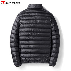 Chaqueta acolchada con capucha para hombre, chaqueta de invierno con diseño personalizado y logotipo, venta al por mayor - Product Image 3