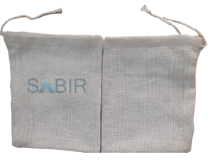 Mini bolso de lona de muselina con logotipo personalizado, de alta calidad, de algodón, con cordón - Product Image 3