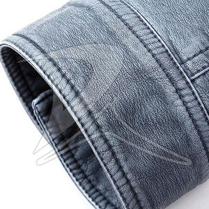 Veste en cuir véritable pour hommes, mode décontractée, col en fourrure, coupe-vent, respirant, coton, fermeture éclair, style confortable - Product Image 5