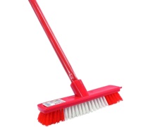Balai en plastique domestique à poils durs pour le nettoyage des tapis ou du sol/lavage/balayage facile