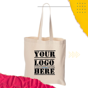 Organic Cotton Tote <b>Bag</b> | Eco Friendly Reusable Shopping Carry <b>Bag</b> with Long Shoulder Handles Custom Logo Wholesale Supply <b>Bag</b> - Product Image 1