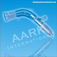 Adaptateurs de récepteur en verre borosilicaté AARK transparent de haute qualité 14/23-34/35mm, courbés, personnalisables, connexion sous vide OEM PC