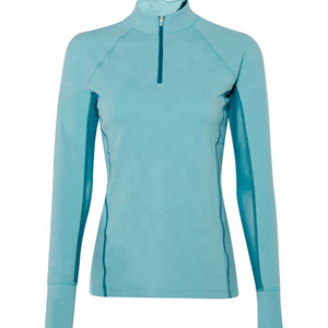 Camiseta Térmica de Manga Larga para Mujer, Diseño Personalizado, Poliéster y Spandex, para Equitación, Tallas Grandes, Precio al por Mayor - Product Image 1