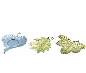 ใหม่มาถึงโลหะตกแต่งสวนLEAF DESIGN HOME DECORคุณภาพสูงGOLDEN LEAF TBLE TOP LEAF - Product Image 1