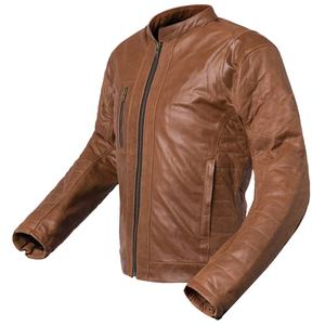 เสื้อแจ็กเก็ตหนังขี่จักรยานปรับแต่งได้เสื้อแจ็กเก็ตหนังสีน้ำตาลขนาด AA เหมาะสำหรับการแข่งจักรยาน EN17092ชุดกีฬาสำหรับผู้ใหญ่ - Product Image 1
