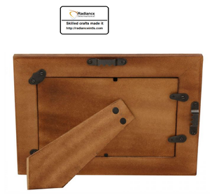 Radiance <b>6x4</b> Resin Bone Inlay Classic Natural Polished Rectangular Quatrefoil Design MDF Back Decorative Photo <b>Frame</b> Home Table - Product Image 3