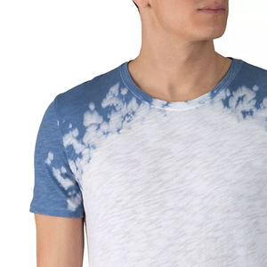 Camiseta blanca cómoda de cuello redondo, estilo casual, con diseño personalizado OEM, teñida con técnica tie-dye, para niños. - Product Image 5