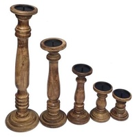 Support de bougie en bois argenté moderne fait main, dernier design, toutes couleurs, décoration intérieure, Pâques, Noël, exporté d'Inde