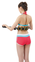 ALLWINWIN MRP05 Corde de massage - 5 balles, sangle en TPR, rouleau pour le dos et les muscles