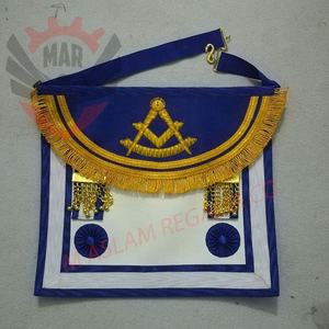 Regalia maçonnique passé maître Sierra Leon pays drapeau ruban tablier col et ceinture | costumes maçonniques uniformes tabliers et colliers - Product Image 4