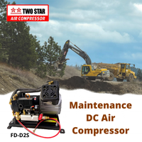 Compresseur d'air professionnel à longue durée 12V DC, haute efficacité, résistant aux intempéries, système de freinage à Air professionnel à double Piston, sans huile
