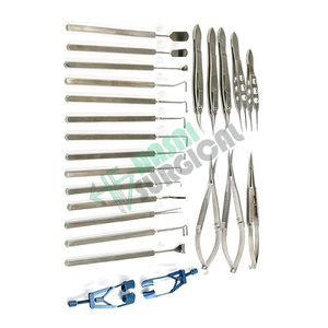CE ISO Aprobado Top de nuestras producciones Productos más vendidos 24 PCs kit quirúrgico oftálmico de acero inoxidable fino - Product Image 1