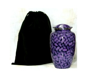 เปอร์เซียสีฟ้ารูปไข่แพทช์อลูมิเนียมผู้ใหญ่โกศเผาศพสำหรับอุปกรณ์งานศพจากอินเดีย - Product Image 2