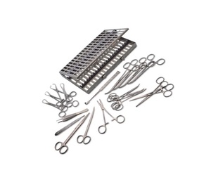 Kit d'instruments de chirurgie basiques de haute qualité, en acier inoxydable, fabrication allemande, ensemble de 12 pièces - Product Image 1