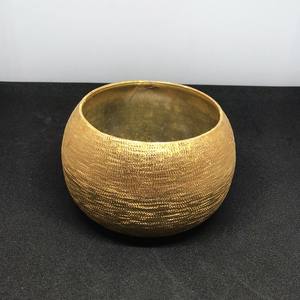 Pot de bougie en Aluminium doré de haute qualité, 1 unité, de poche en métal avec Design gaufré - Product Image 2