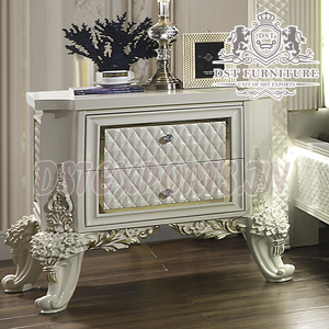 Ensemble de meubles de chambre à coucher en bois sculpté blanc élégant, style classique, ensemble de chambre à coucher en bois contemporain, meubles de chambre à coucher en bois sculpté - Product Image 2