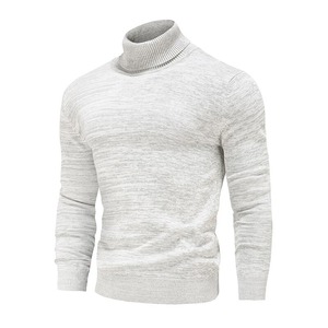 New Arrival Men's Troja <b>Turtleneck</b> <b>Sweaters</b> Homme Cotton Slim Fit Genser Knitted Pullovers Solid Color Geansai Casual Pullovers - Product Image 4