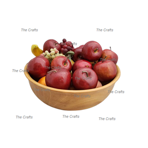 Tazón de Servir Redondo de Diseño Moderno, Tazón de Frutas de Madera Hecho a Mano para Uso en Hoteles, Bodas y Restaurantes - Product Image 5