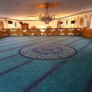 High Quality Machine-Made Mosque Prayer Carpets Special Woven <b>Yarns</b> Acrylic Polypropylene Polyamide Wool for Car Use - Product Image 2