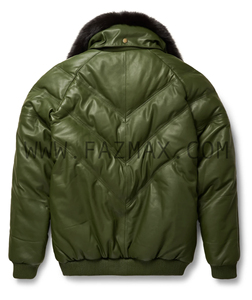 V-bomber chaqueta de cuero Unisex - Product Image 4