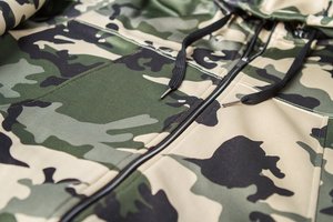 Custom Slim Pu Leather Windbreaker <b>Jacket</b> for <b>Men</b> Motorcycle PULOVER Closure with Stand Collar Canvas Fabric - Product Image 3