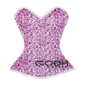 COSH CORSET Overbust Steelboned Fitness And Fashion Wear Digital Printed Sublimated Satin Corset Vendors And Exporter