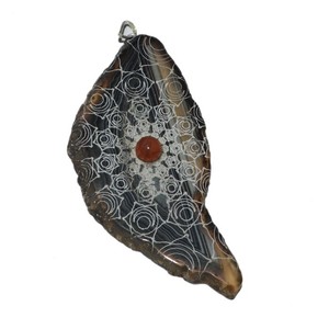 Spleen Chakra Slice Pendentifs Produits de guérison Fengshui Chakra - Product Image 1