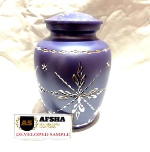 โกศโลหะแกะสลักสีแดงผู้ใหญ่ทองเหลือง/อลูมิเนียมศพมนุษย์โกศโกศสไตล์อเมริกัน/ยุโรป - Product Image 3