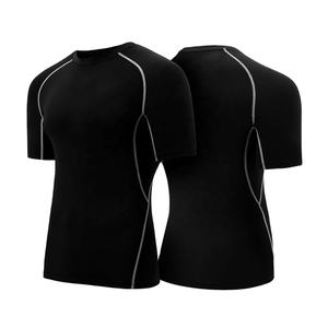 Protection ai ai Bjj Rash, noir, imprimé personnalisé, manches courtes, haute qualité, vente en gros - Product Image 1