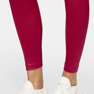 Pantalon de yoga taille haute avec logo personnalisé leggings de fitness en nylon respirant pour femmes contrôle du ventre portable pour la salle de sport en hiver - Product Image 3