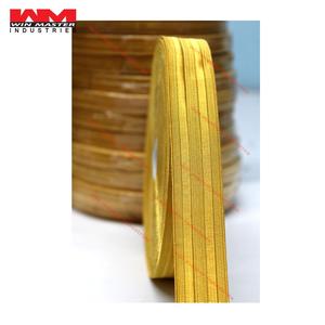 Dentelle tressée jaune soyeux de 6.5mm de large | Uniforme de défense de cérémonie de haute qualité garnitures en dentelle tressée et rubans - Product Image 5