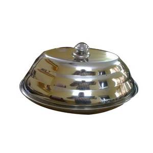 Bol de service en acier inoxydable poli avec dôme pour le camping pour les aventures en plein air - Product Image 5