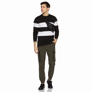 Cómoda sudadera de lana de algodón con cuello redondo para hombre, sudadera lisa de invierno - Product Image 6