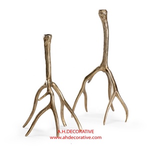 Bougeoir en aluminium Design Unique à vendre, éclairage de noël, décoration de Table fantaisie, pilier de bougeoir - Product Image 4