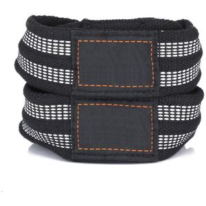 Custom Logo Neoprene Deadlift Weight Lifting Straps Figure 8 <b>Wrist</b> <b>Wrap</b> <b>Gym</b> Workout Training Powerlifting Pull Bands - Product Image 2