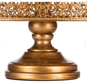 High Quality Designer Metal <b>Cake</b> Stand <b>Cake</b> <b>Tools</b> <b>Cake</b> Decorating Accessories Gold Everyday Support 2pcs Dessert Decorators - Product Image 2