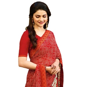 Sari en coton traditionnel au design moderne, idéal pour les occasions spéciales, les fêtes, les mariages, les festivals, avec pièce de chemisier, à prix abordable, pour femmes indiennes adultes - Product Image 4