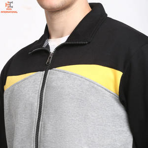 Survêtements sur mesure 100% coton de couleur unie respirante de qualité supérieure pour hommes OEM vente à chaud ensemble de survêtements pour hommes tendance - Product Image 5