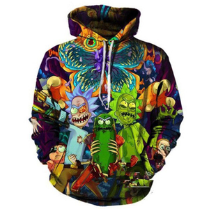 Over All Print Fleece Lined Fabric <b>Long</b> Sleeve Sublimation <b>Oversized</b> <b>Hoodie</b> for Men - Product Image 2