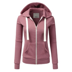 Women's Breathable Windproof Fleece Zip-Up Hoodies <b>Running</b> <b>Jacket</b> Tracksuit Top <b>Lightweight</b> Sweatshirt for Gym Workouts Jogging - Product Image 1