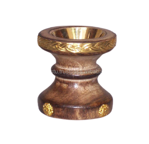 Quemador de Incienso y Carbón de Madera y Latón Tallado a Mano, Difusor de Aroma para Habitaciones - Product Image 6