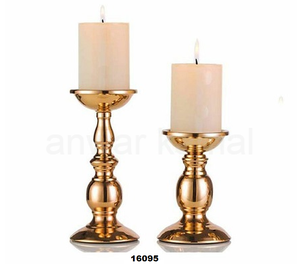 Bronze <b>Pillar</b> <b>Candle</b> Holder - Product Image 1